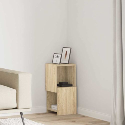 Ъглов шкаф Сонома дъб 25,5x25x55см Инженерно дърво