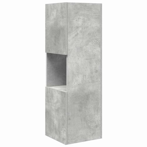 Ъглов шкаф Циментено сиво 30,5x30x95см Инженерно дърво