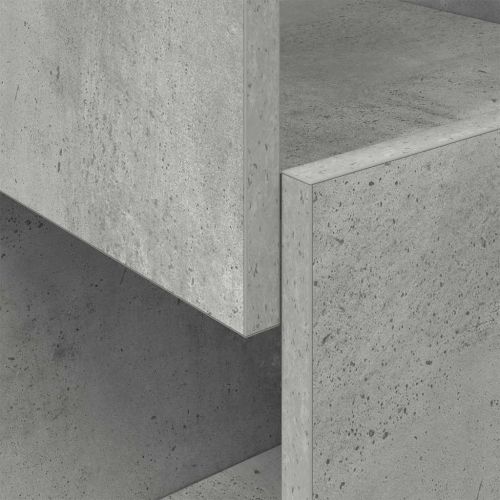 Ъглов шкаф Циментено сиво 30,5x30x95см Инженерно дърво