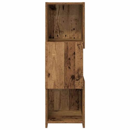 Ъглов шкаф Старо дърво 30,5x30x95см Инженерно дърво