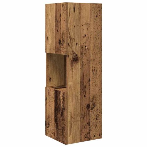 Ъглов шкаф Старо дърво 30,5x30x95см Инженерно дърво