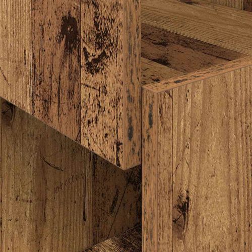 Ъглов шкаф Старо дърво 30,5x30x95см Инженерно дърво