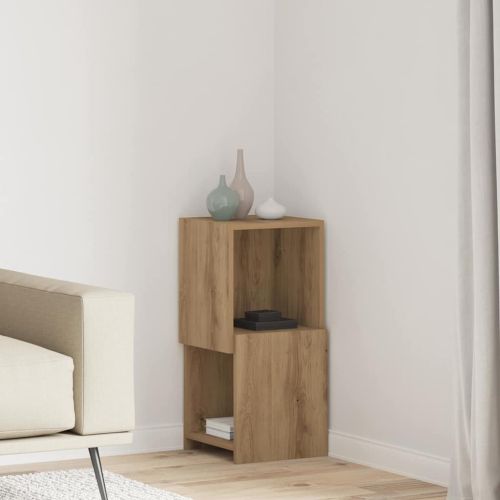 Ъглов шкаф Дъб 30,5x30x65см Инженерно дърво