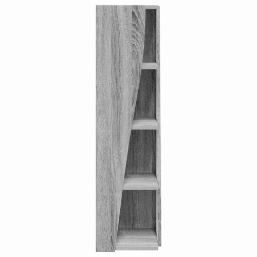 Ъглов шкаф Сив Сонома 27,5x27x102см Инженерно дърво
