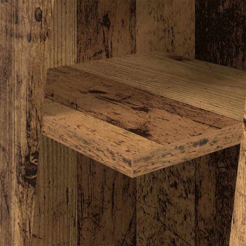 Ъглов шкаф Старо дърво 27,5x27x102см Инженерно дърво