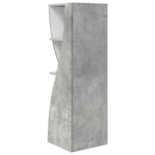 Ъглов шкаф Циментено сиво 32x32x102см Инженерно дърво