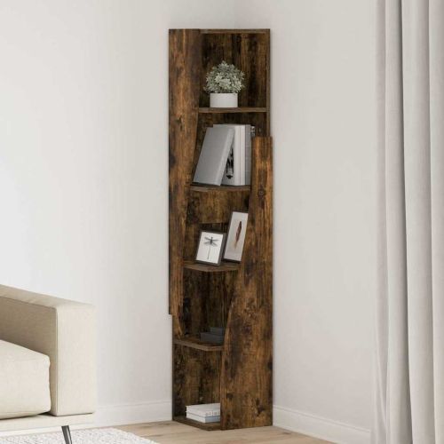 Ъглов шкаф Димян дъб 27,5x27x140см Инженерно дърво