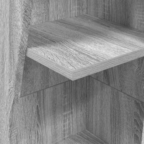 Ъглов шкаф Сив Сонома 27,5x27x140см Инженерно дърво