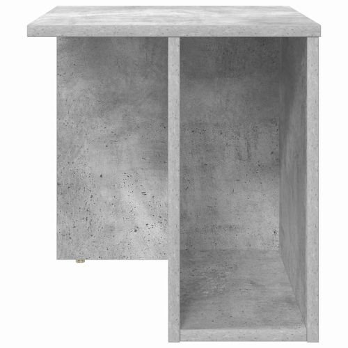 Крайна масичка Циментено сиво 37 x 32 x 40 см Инженерно дърво