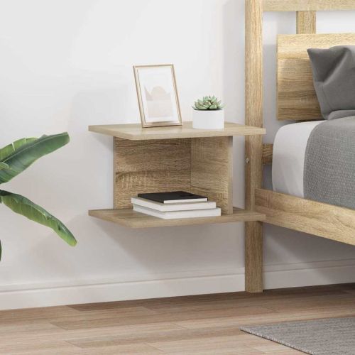 Нощно шкафче 2 pcs Сонома дъб 40 x 30 x 25 см Инженерно дърво