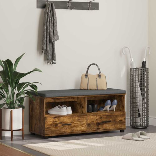 Пейка за коридор с възглавница Пушена Дъб 100 x 38 x 46 см