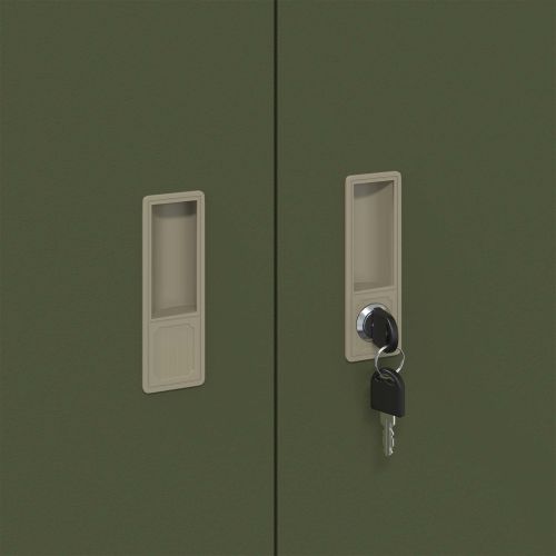 Шкаф за съхранение Маслинено зелено 90 x 40 x 90 cm Стомана