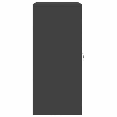 Шкаф за съхранение Черен 80 х 40 х 90 см Стомана