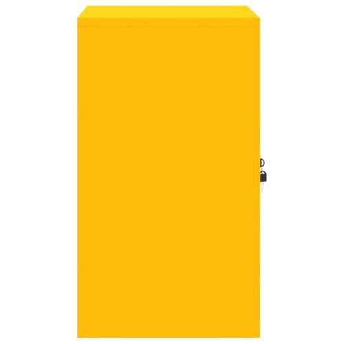 Шкаф за съхранение Горчично жълто 60 x 40 x 70 см Стомана