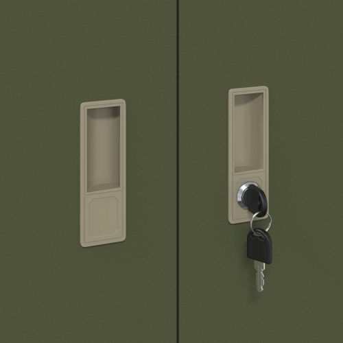 Шкаф за съхранение Маслинено зелено 60 x 40 x 70 см Стомана