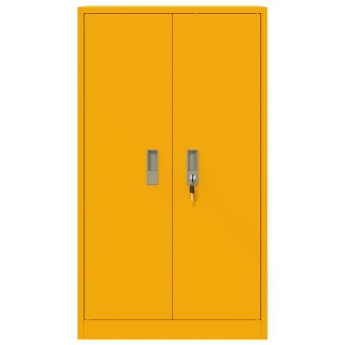Шкаф за съхранение Горчично жълто 60 x 40 x 105 см Стомана