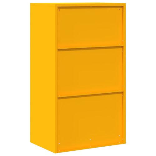 Шкаф за съхранение Горчично жълто 60 x 40 x 105 см Стомана