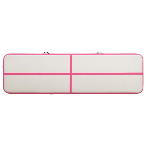 Надуваем дюшек за гимнастика с помпа, 700x100x15 см, PVC, розов