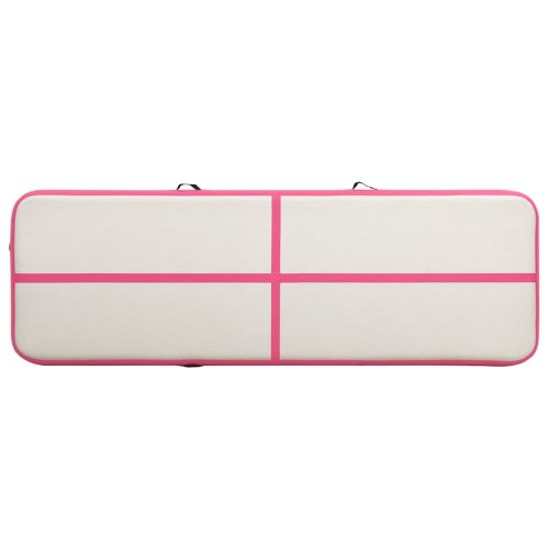 Надуваем дюшек за гимнастика с помпа, 300x100x20 см, PVC, розов