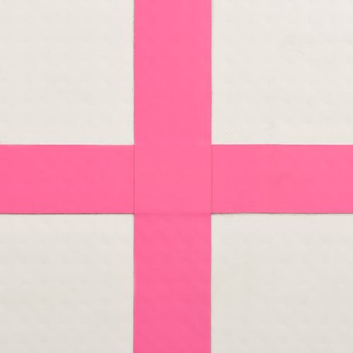 Надуваем дюшек за гимнастика с помпа, 300x100x20 см, PVC, розов