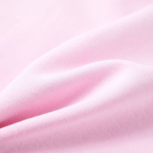 Детски суитшърт с качулка, светлорозово, 128