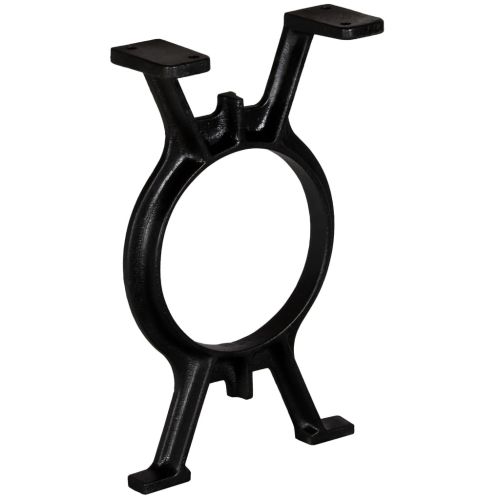 Крака за пейка, 2 бр, O-образни, чугун