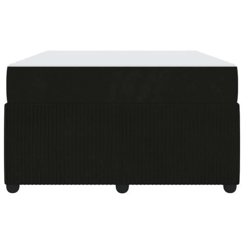 Рамка за легло с матрак Черно 120 x 200 cm текстил