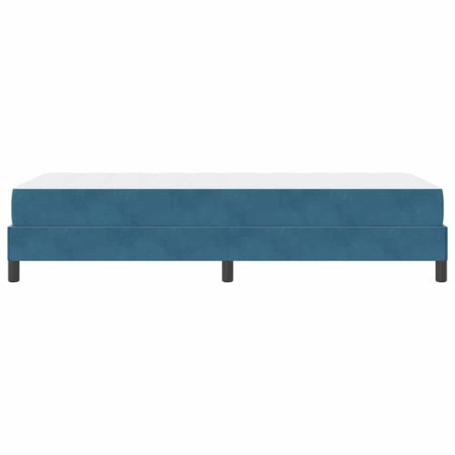 Легло с пружинирана основа Тъмен син 80 x 210 cm текстил