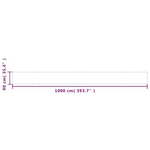 Балконски параван син 90x1000 см 100% полиестер оксфорд