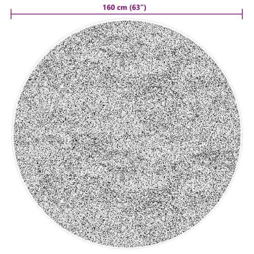 Килими за помещение Кръгла HUARTE Кафяво Ø 160 СМ Полиестер