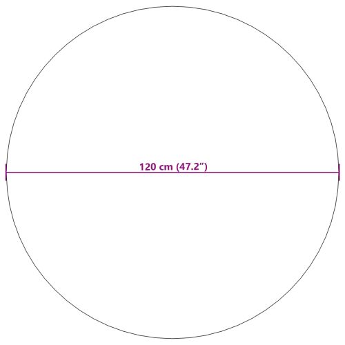 Килими за помещение Кръгла PALMERAS Крем Ø 120 СМ Полиестер