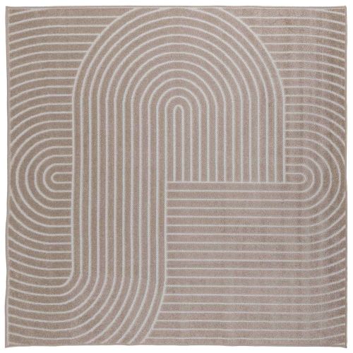 Килими за помещение PALMERAS Бежово 200 x 200 cm Полиестер