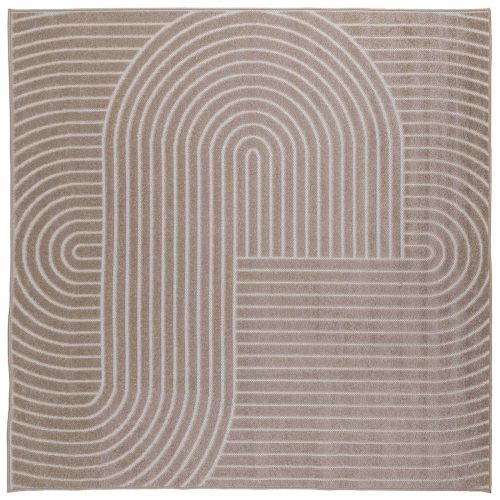 Килими за помещение PALMERAS Бежово 240 x 240 cm Полиестер