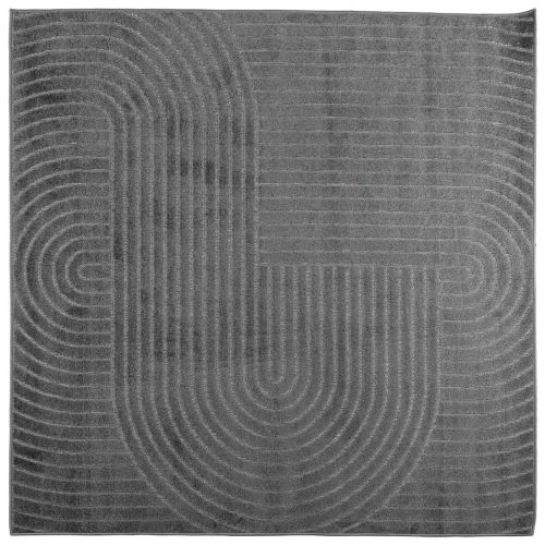 Килими за помещение PALMERAS Антрацит 200 x 200 cm Полиестер