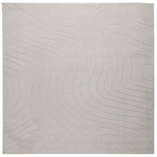 Килими за помещение PALMERAS Крем 120 x 120 cm Полиестер