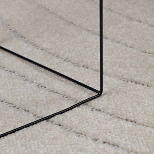 Килими за помещение Кръгла PALMERAS Крем Ø 120 СМ Полиестер