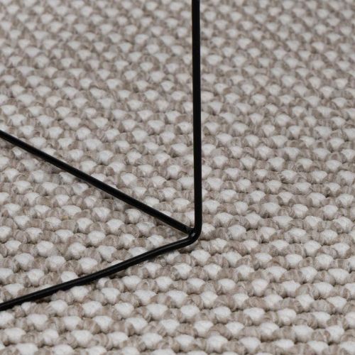 Килими за помещение Кръгла LUGO Крем и Тауpe Ø 160 СМ Полиестер