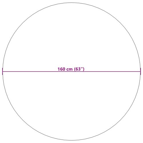 Килими за помещение Кръгла SIROLO Крем Ø 160 СМ Полиестер