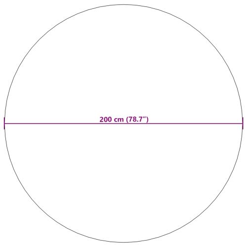 Килими за помещение Кръгла SIROLO Бежово Ø 200 СМ Полиестер