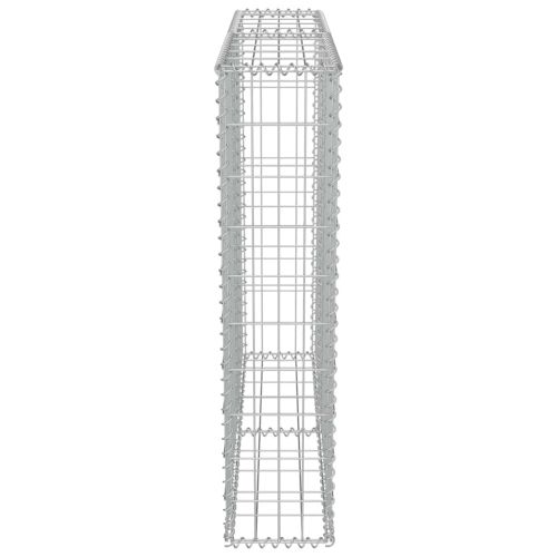 Габионна стена с капаци, поцинкована стомана, 100х20х100 см
