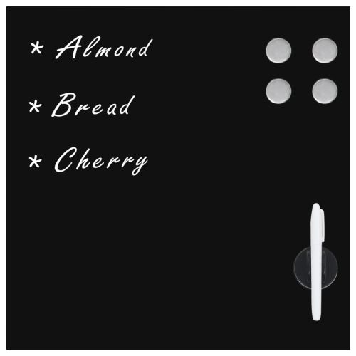 Магнитна дъска за стенен монтаж, стъкло, 50x50 см