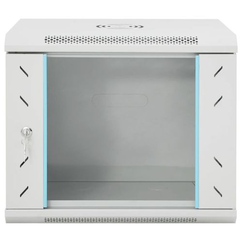 9U сървърен шкаф за стенен монтаж, 19", IP20, 53x40x45 см