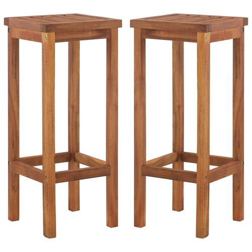 Градински бар комплект от 7 части, акация масив