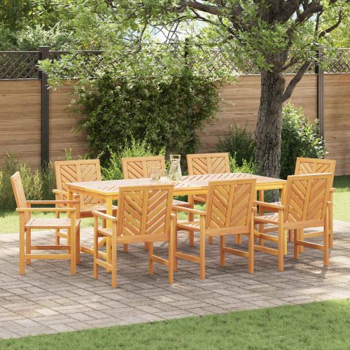 Трапезен стол 8 pcs Естествен 62.5 x 59 x 89 см