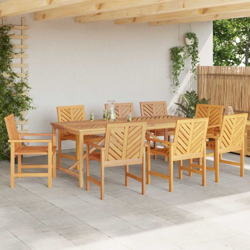 Трапезен стол 8 pcs Естествен 62.5 x 59 x 89 см