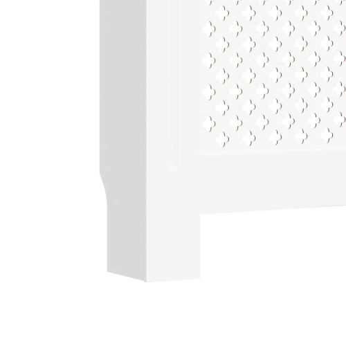 МДФ параван за радиатор, бял, 78 см