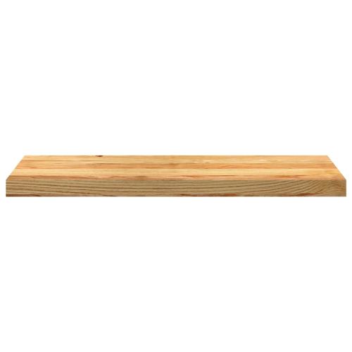 Стълбищни стъпала, 4 бр, светлокафяви, 80x25x2 см, дъб масив