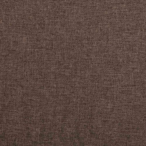 Затъмняващи завеси с куки имитация лен 2 бр таупе 140x225 см