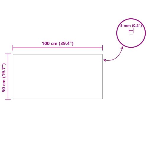 Топ за маса 4 pcs Черно Стъкло