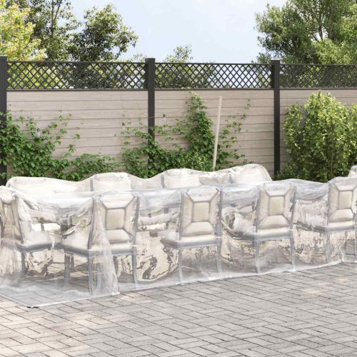 Прозрачен брезент с капси 3х12 м Полиетилен